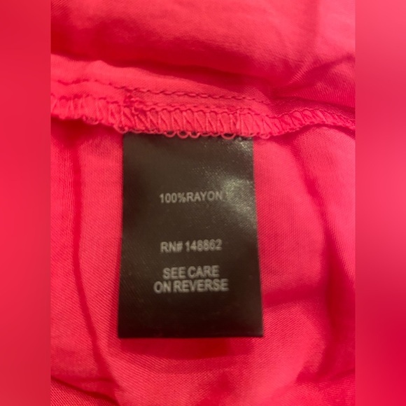 Torrid Woman’s Pink Rayon Tank Top Drawstring on waist Size 1 - Picture 7 of 8